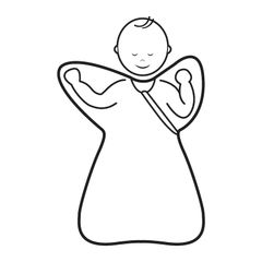 Baby Loves Sleep Sleepy Hugs Extra-Wide Sack (Loạn sản xương hông) - Some Bunny Loves You (Tất cả các mùa) 0-3 tháng