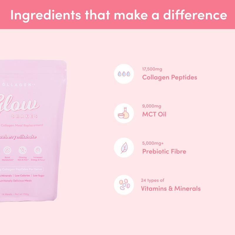 Sữa lắc dâu tây Collagen Co thay thế bữa ăn 756g