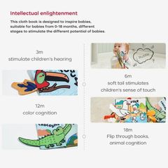 Bộ quà tặng sách vải Animal Tails Farm & Jungle của Bc Babycare