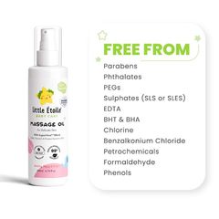 Dầu massage Little Etoile dành cho da nhạy cảm (0+ tháng) 200ml