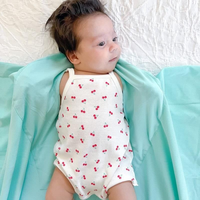 Baby Loves Sleep Koala Hugs Summer Newborn Swaddle Wrap - Cool Mint Một cỡ