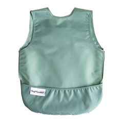 Yếm tạp dề chống bẩn Tiny Twinkle Mess Proof Apron Bib 2 gói - Sage, Charcoal nhỏ