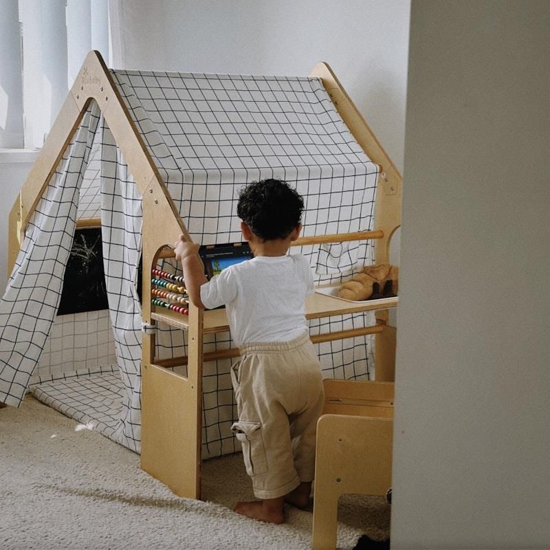 Riababy Nhà gỗ Cubby đơn sắc