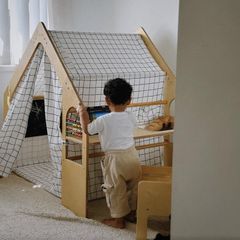 Riababy Nhà gỗ Cubby đơn sắc