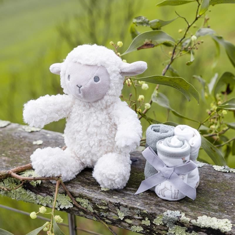 Đồ chơi nhồi bông & máy giặt của Little Linen Company Farmyard Lamb