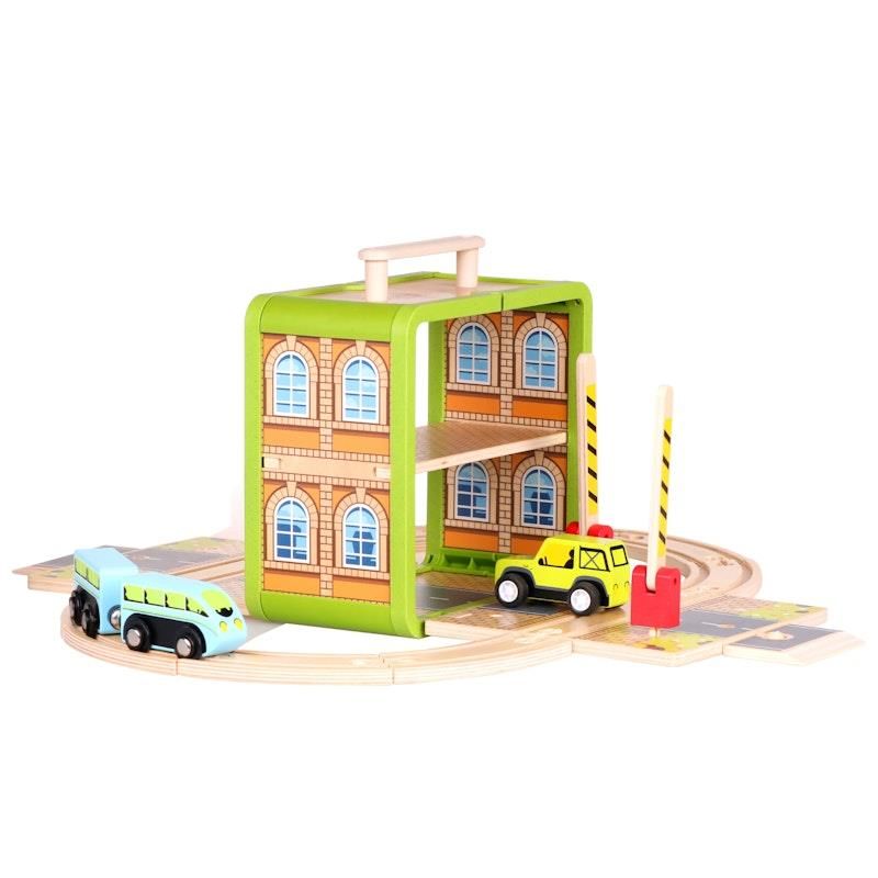 Bộ tàu hỏa gỗ Riababy