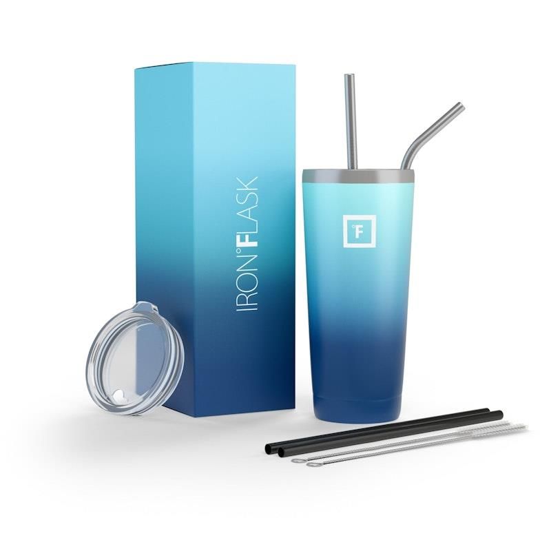 Bình thủy tinh Iron Flask Classic, Blue Waves - 24oz/700ml 1 chiếc