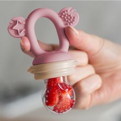 Cherub Baby Silicone Fresh Food Feeder - Dusty Rose & Sand 1 cái
