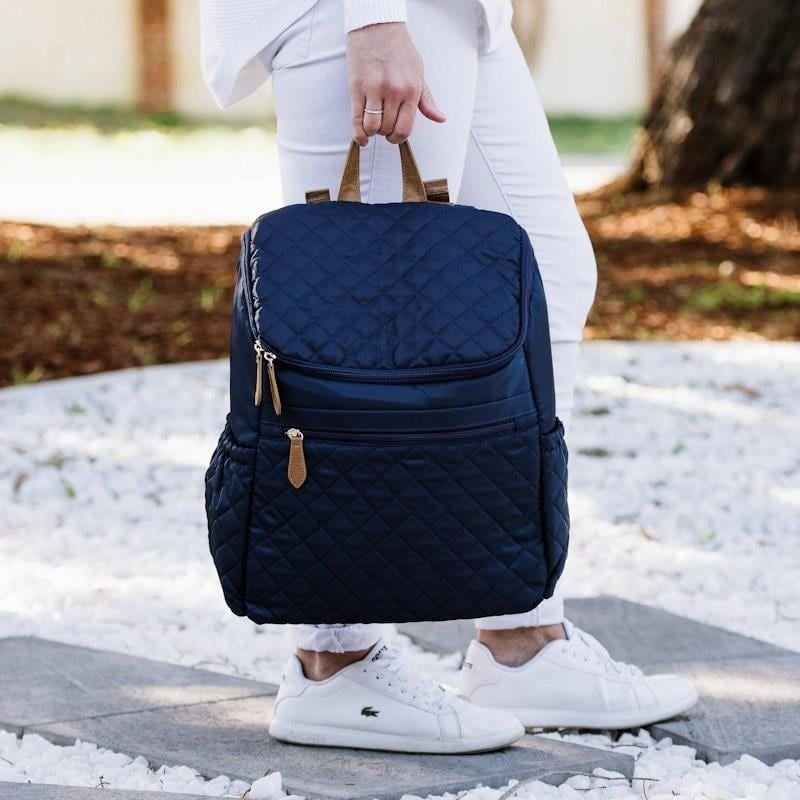 Balo đựng tã thiết yếu Hannah & Henry màu xanh navy