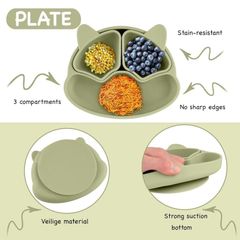 Bộ sản phẩm cho bé ăn bằng silicon Zoe Sage 11 món Kokoda