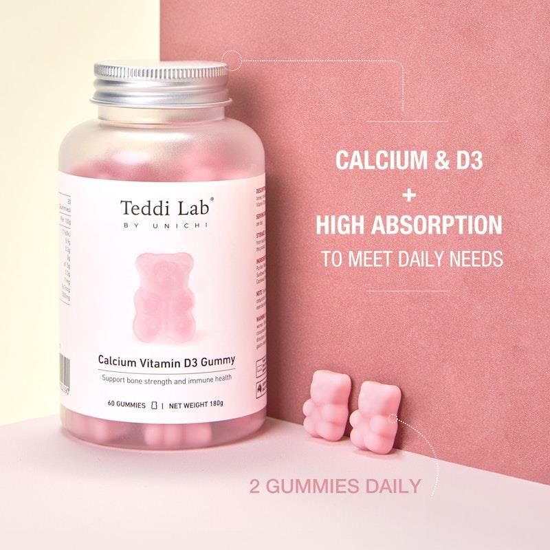 Unichi Canxi Vitamin D3 Gummy x3 Gói