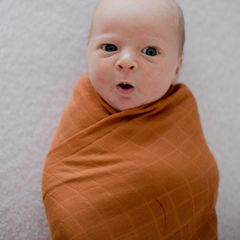 Khăn quấn hữu cơ Zoe Sage Savannah Rust 1 miếng