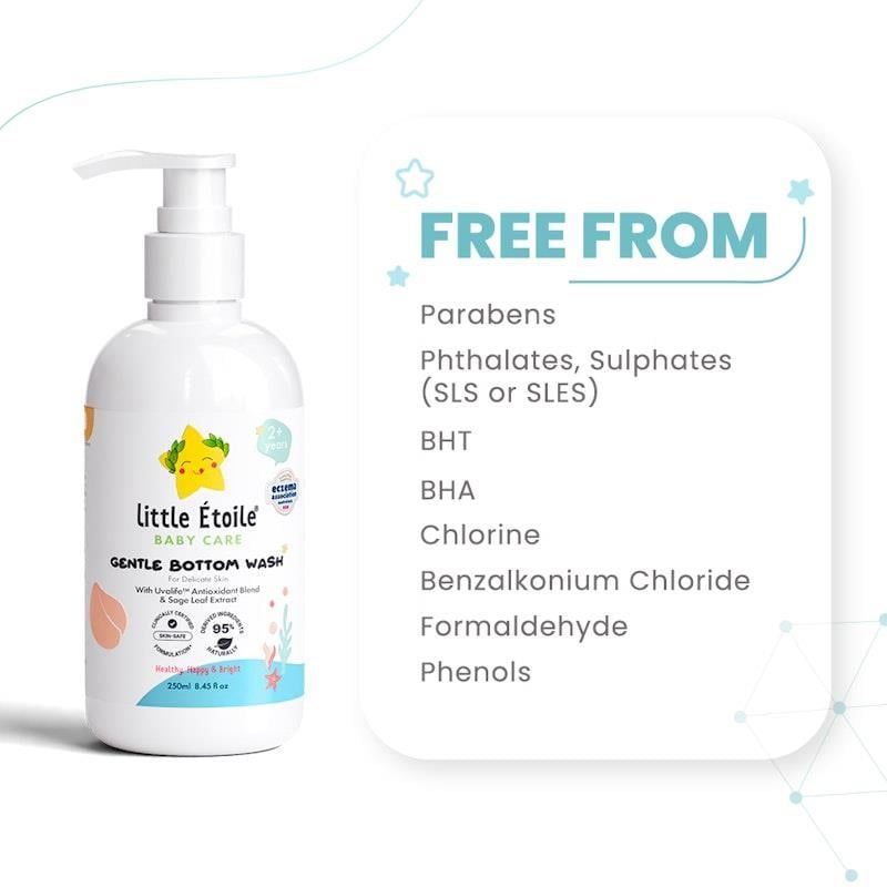 Sữa tắm Little Etoile Gentle Bottom Wash dành cho da nhạy cảm (2 tuổi trở lên) 250ml