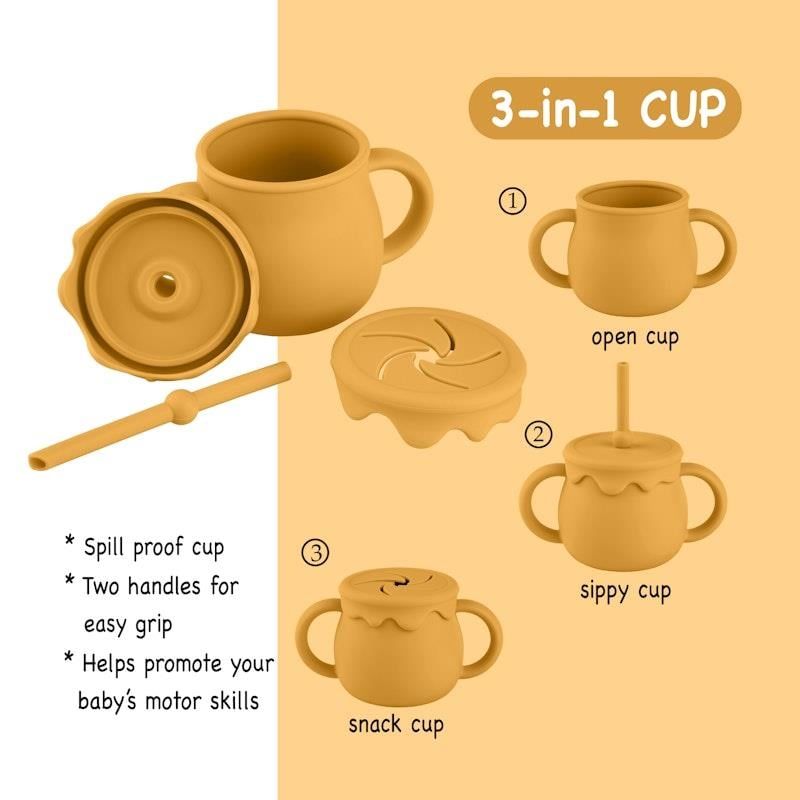 Bộ đồ ăn cho bé bằng silicon Zoe Sage 11 món Sundance