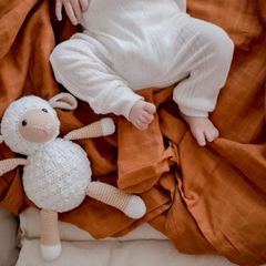 Khăn quấn hữu cơ Zoe Sage Savannah Rust 1 miếng