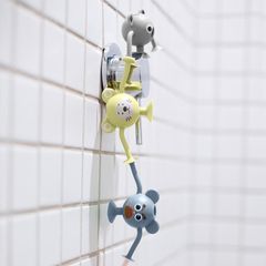 Đồ chơi tắm cho bé Cherub - Bộ 12 chiếc hút silicon - Bộ sưu tập toàn bộ sở thú - Gói màu phấn