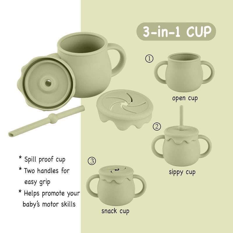 Bộ sản phẩm cho bé ăn bằng silicon Zoe Sage 11 món Kokoda