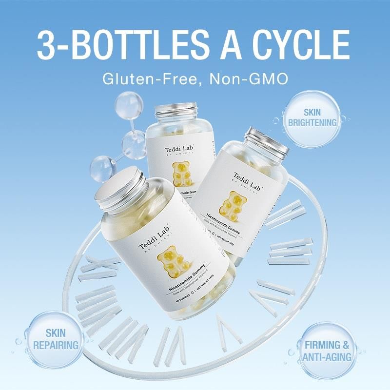 Kẹo dẻo Unichi Nicotinamide 60 viên x3 gói