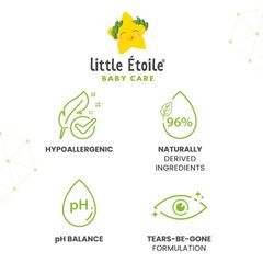 Sữa tắm Little Etoile Head to Toe Bubbly Wash dành cho da nhạy cảm (0+ tháng) 250ml