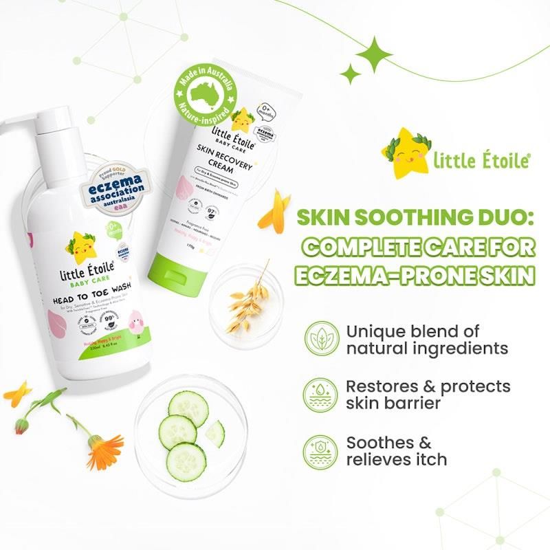 Sữa tắm Little Etoile Head to Toe dành cho da khô, nhạy cảm và dễ bị chàm (0+ tháng) 250ml