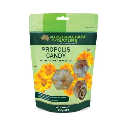 Kẹo Propolis 60 viên của Úc với mật ong Manuka (MGO 400)