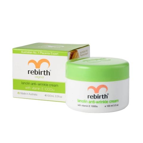 Kem chống nhăn Rebirth Lanolin với Vitamin E 1000IU / 100mL