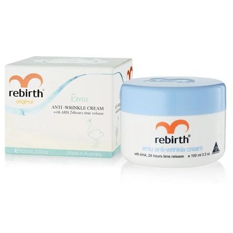 Kem chống nhăn Rebirth Emu có chứa AHA - 100mL giải phóng trong 24 giờ