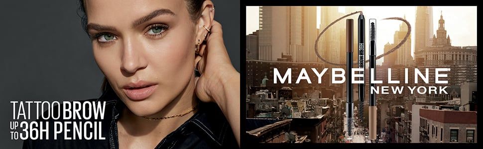 Chì kẻ mày Maybelline Tattoo Brow 36HR – Nâu trung bình MÀU 257