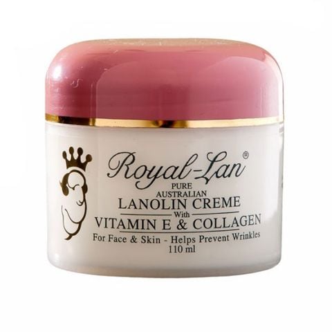 Kem dưỡng da Royal Lan Lanolin Cream với Vitamin E và Collagen 100g