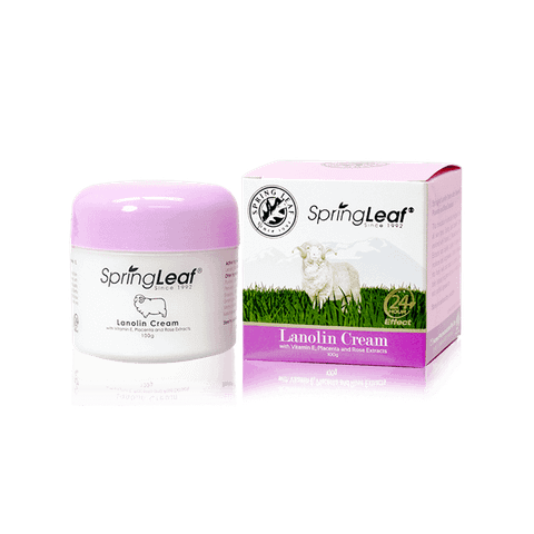 Kem Lanolin Spring Leaf với Vitamin E, Chiết xuất nhau thai và Hoa hồng