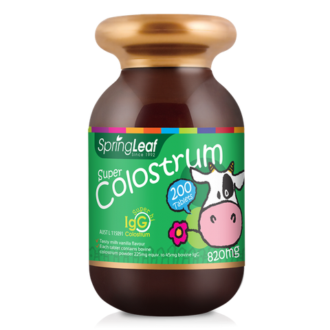 Spring Leaf Super Colostrum 820mg dạng nhai 200 viên