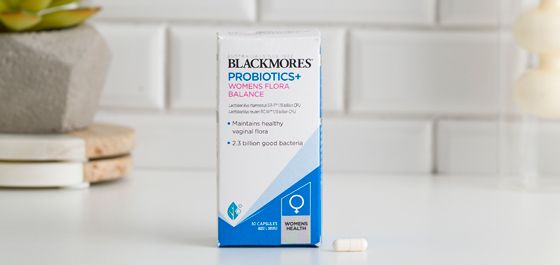 Viên uống cân bằng hệ vi sinh vật đường ruột Blackmores Probiotics+ Womens Flora Balance 30 viên