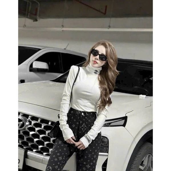  Áo giữ nhiệt cổ cao thêu tay - G32 