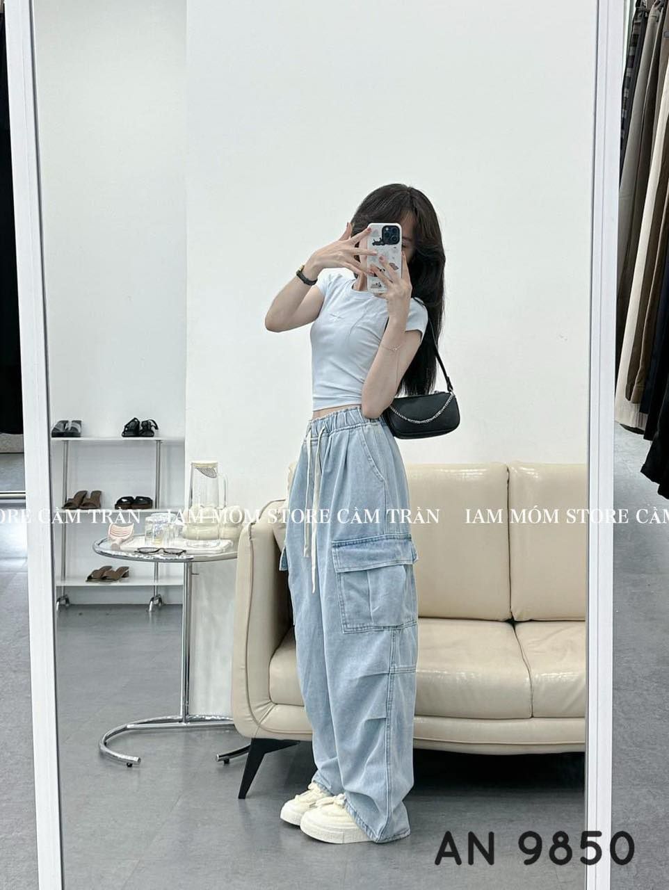  Quần bò túi hộp B40 