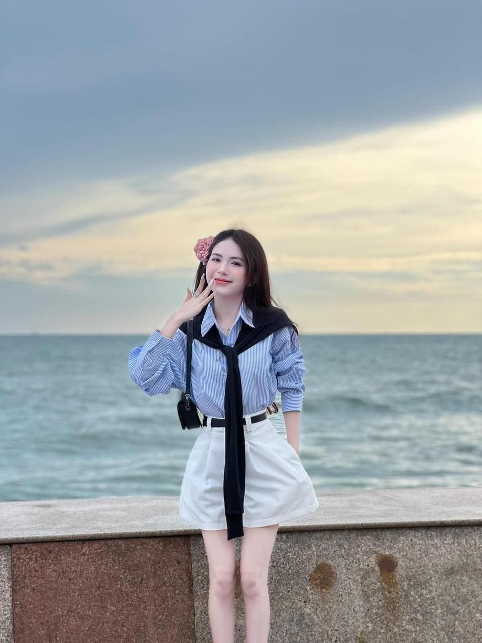  Set sơ mi siêu xinh kèm khăn quàng B36 