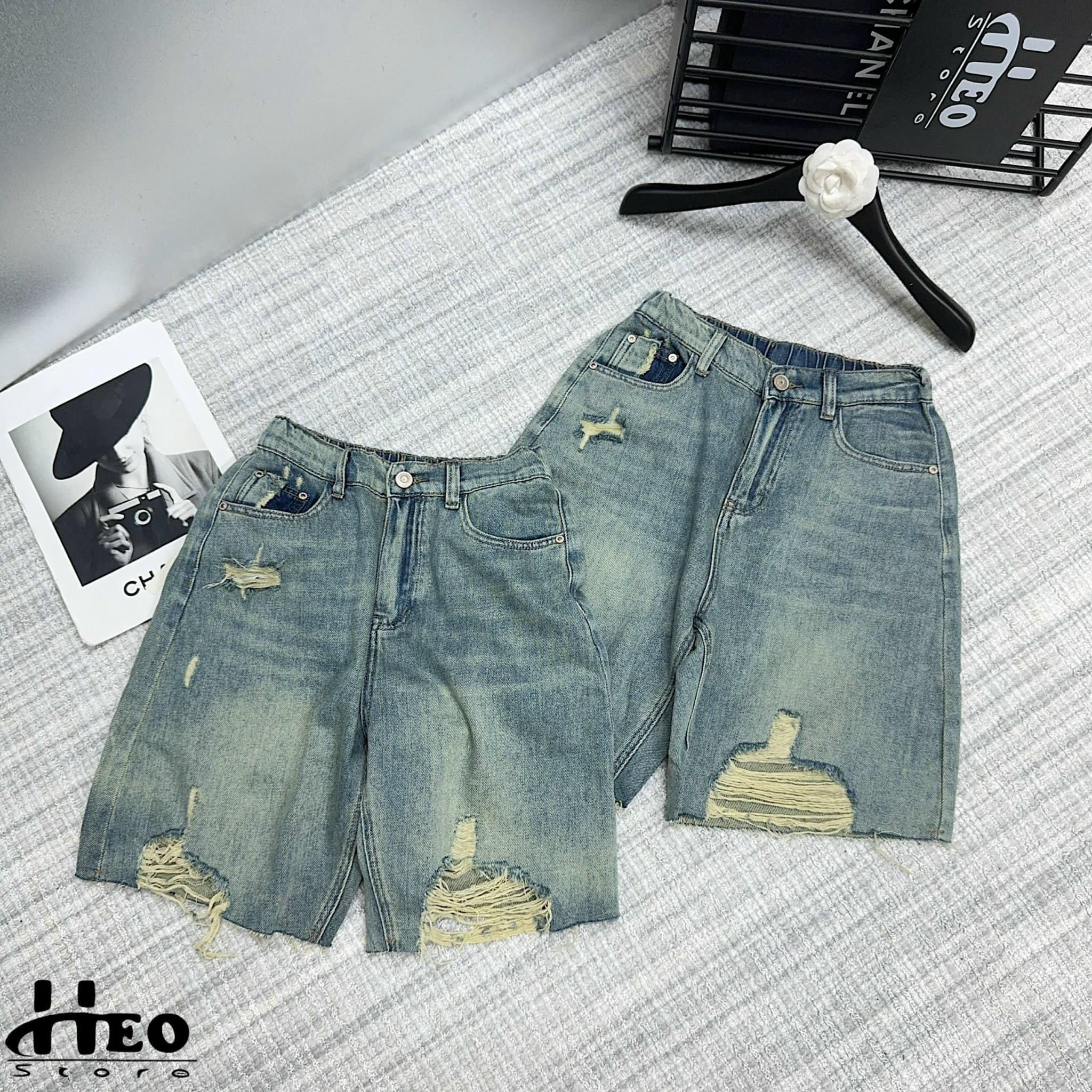  Quần bò mài dáng lửng B32 