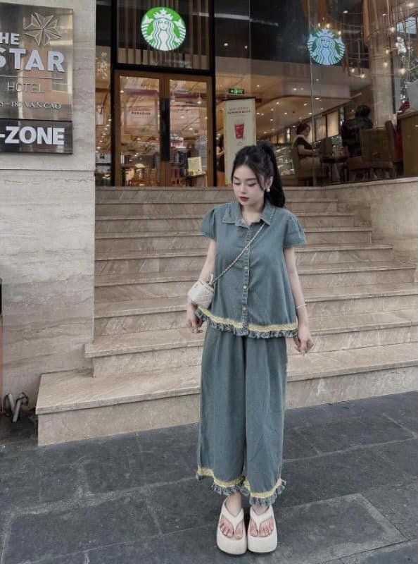  Set rin bò viền ren B39 