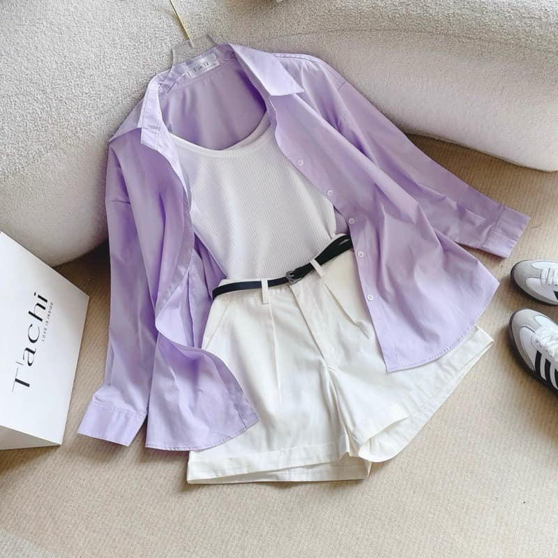  Set bộ sơ mi tặng kèm đai B54 