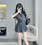 Set chân váy xếp li dáng xinh B70 