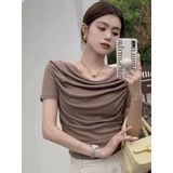  Áo cổ trễ nhún eo B18 