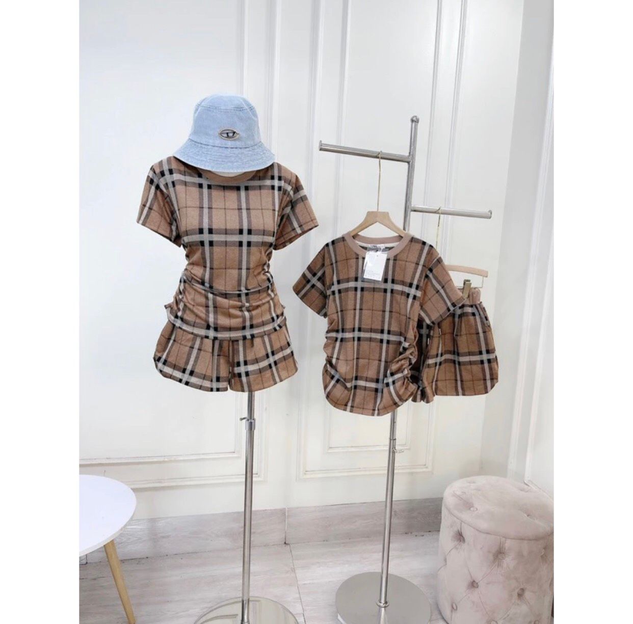  Bộ cộc tay Bubberry áo nhún eo H2 