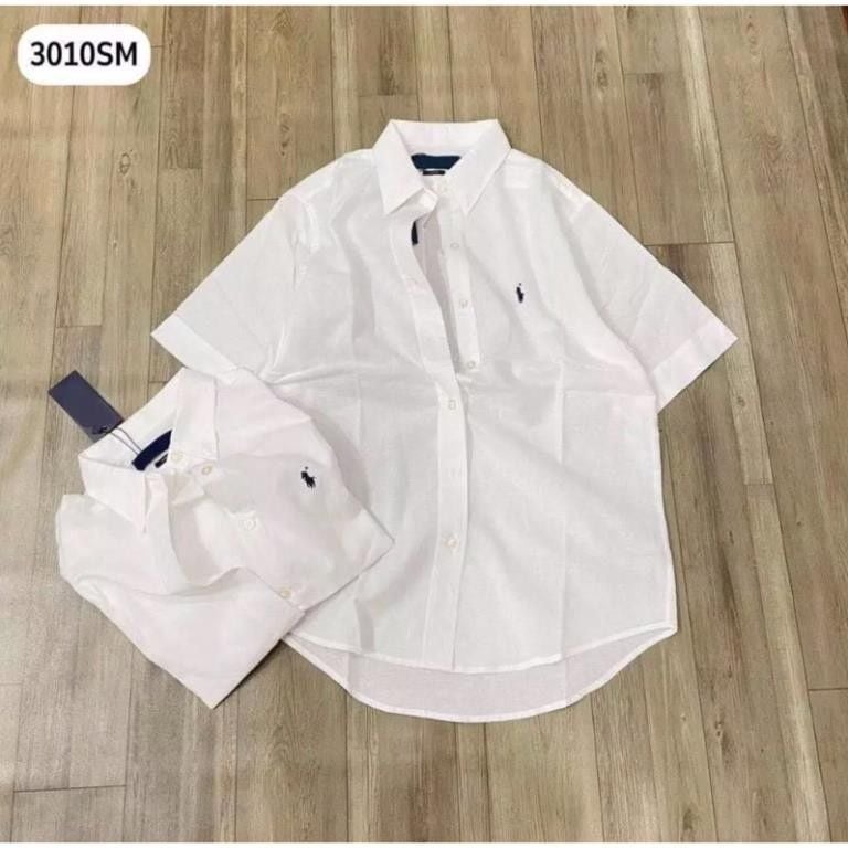  Áo sơ mi thêu ngựa dáng vừa E48 