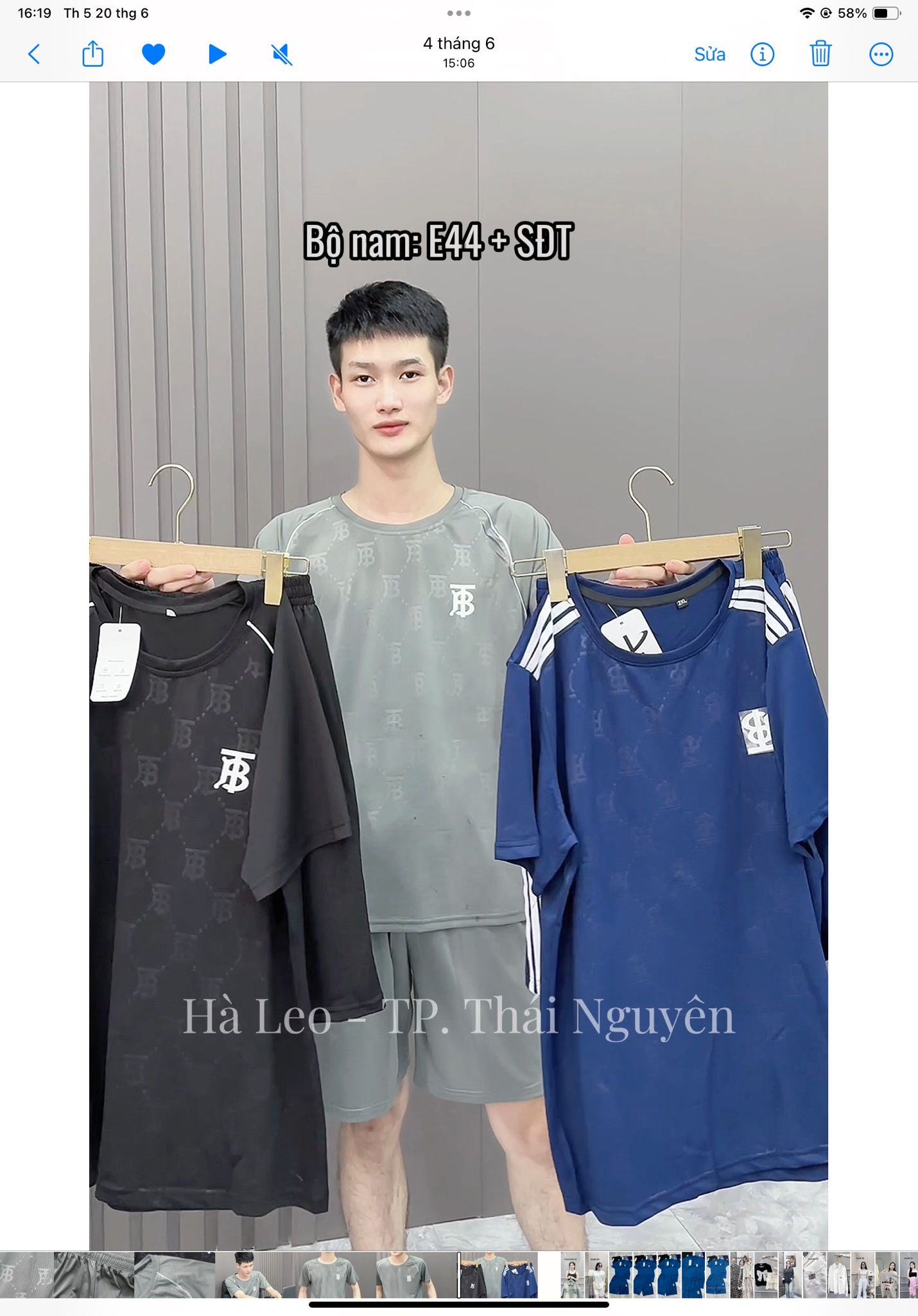  Set bộ nam BT in nổi thêu ngực E44 