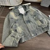  Áo khoác bò khoá zip B62 