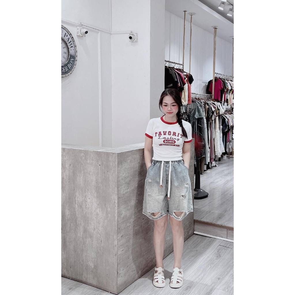  Quần bò mài rách E91 