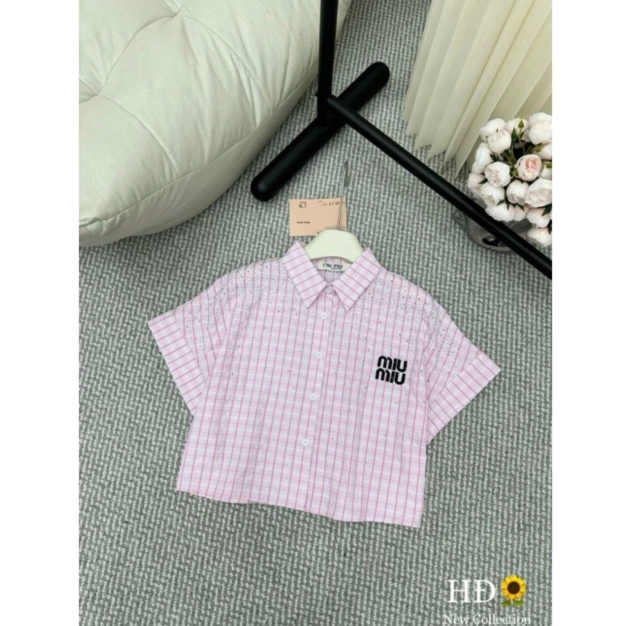  Sơ mi kẻ tag MiuMiu C89 