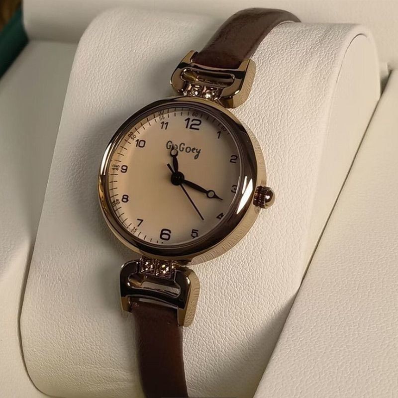  Đồng hồ nâu dây quai da B79 