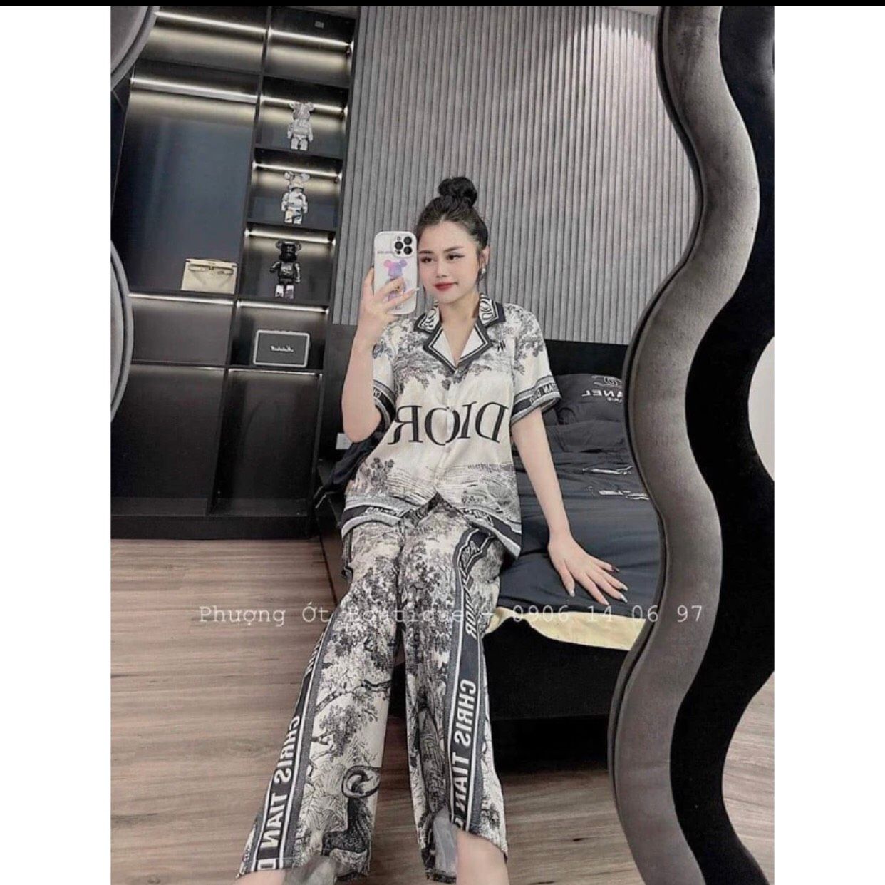  Bộ lụa quần dài DIOR H7 