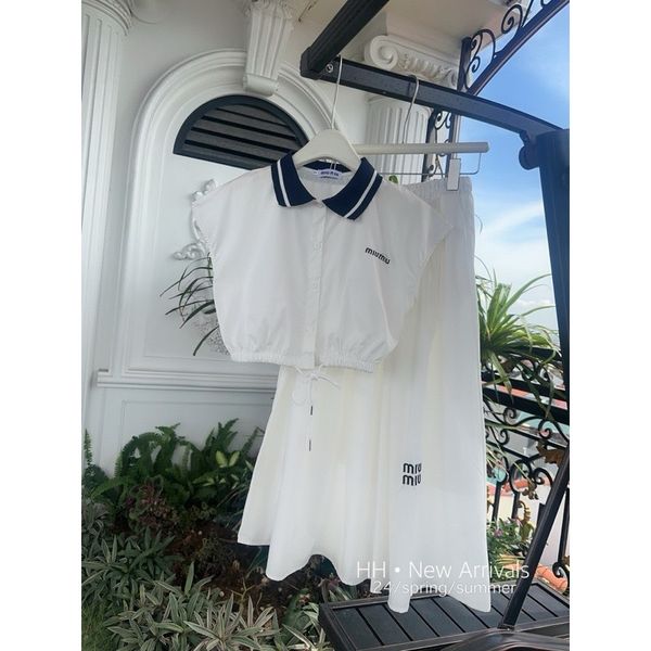  Set váy áo sơ mi rút eo B81 