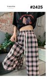  B93-quần kẻ dáng xuông ông rộng hàng xịn loại 1 